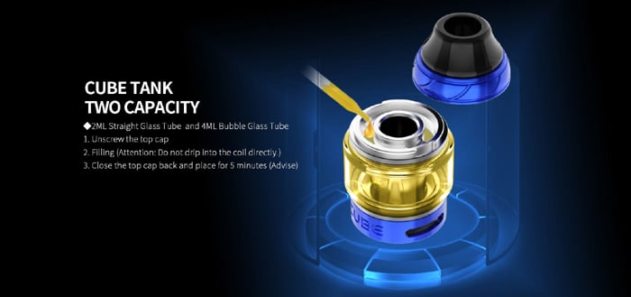 cube pro tank capacity