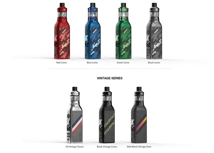 lost vape btb back to basic kit with the ultra boost x colours