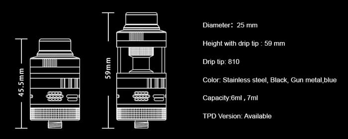 supreme v3 rdta specs