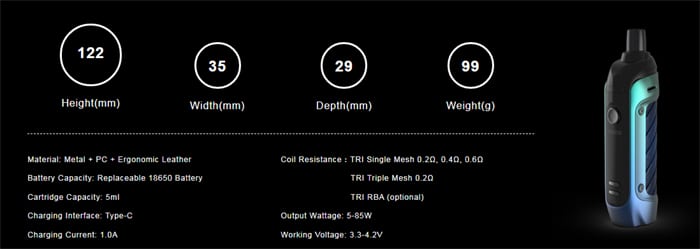 trio 85 specs