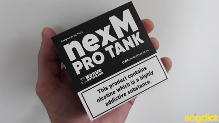 Wotofo NexM Pro Tank boxed