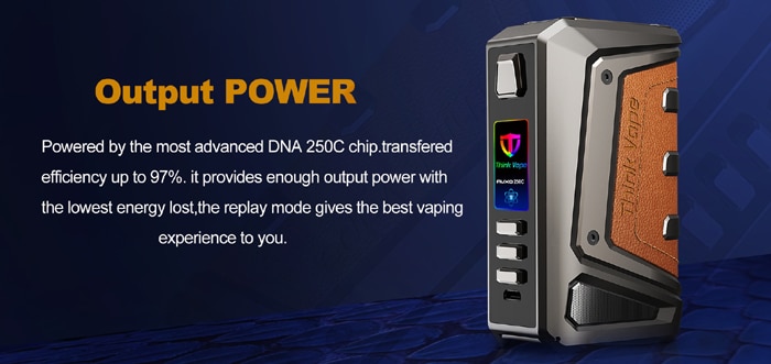 ThinkVape Auxo DNA 250C output