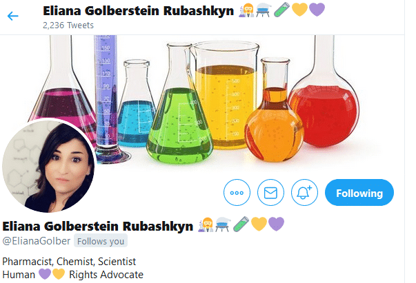 Eliana Golberstein Rubashkyn sur Twitter