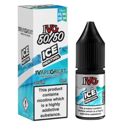 IVG 50/50 Vape Juice Ice Menthol 5050 range
