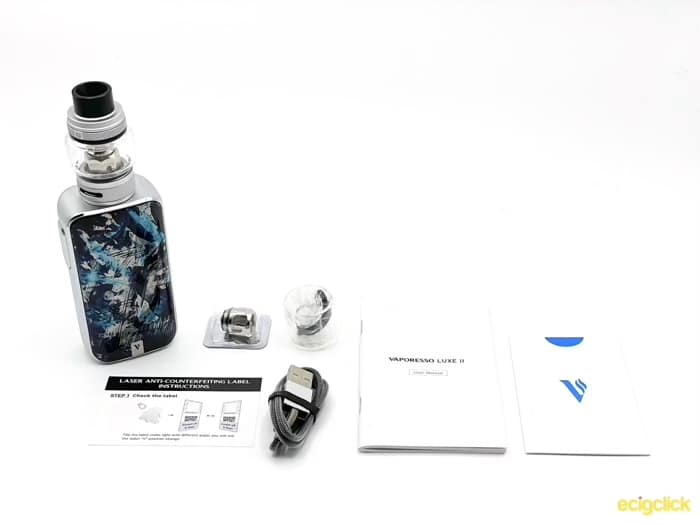 Vaporesso Luxe 2 Box Contents