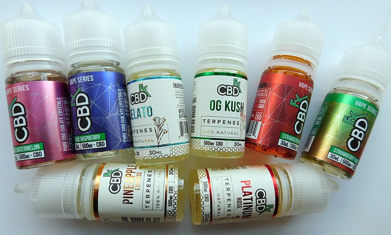 CBDfx Vape Juice Review - Regular E-liquid and Terpenes Based Flavours - Ecigclick