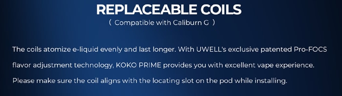 koko prime replaceable coils