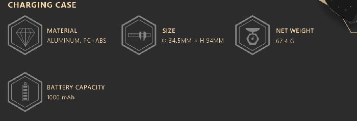 charging case specs