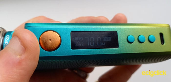 Vaporesso Gen S Kit mod screen