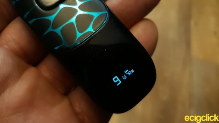 Joyetech Tralus Pod Kit screen display