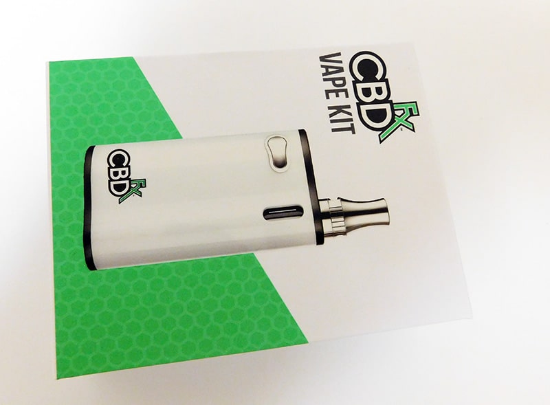 cbdfx cbd vape kit review box