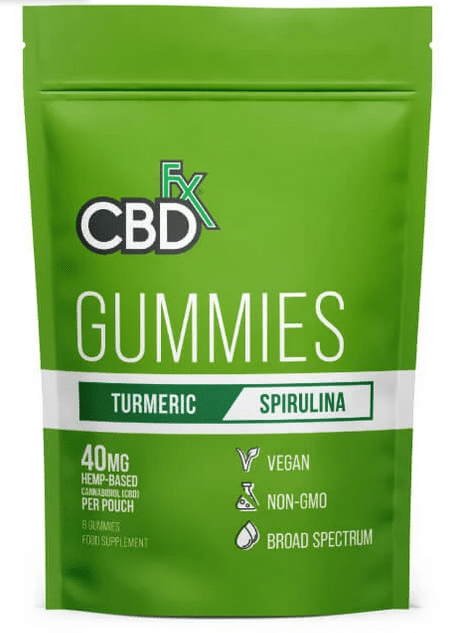 cbdfx gummies Turmeric & Spirulina cbd