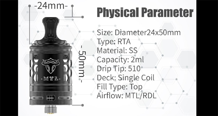 tauren mtl rta specs