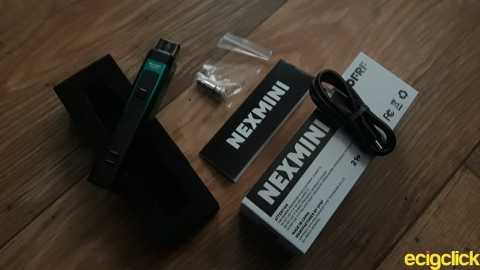 OFRF Nexmini pod kit unboxed