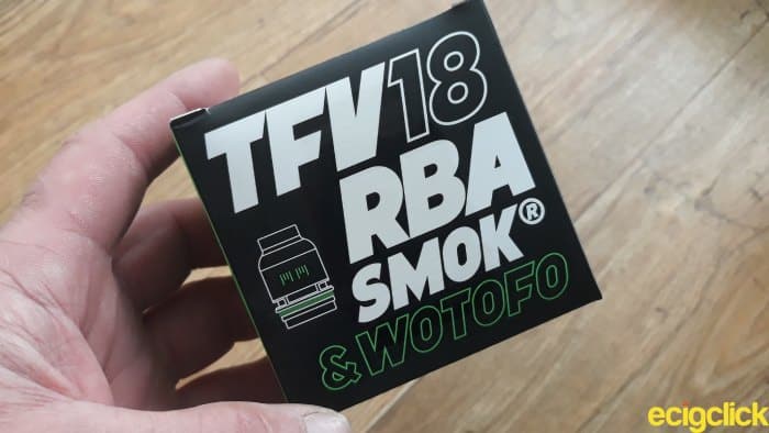 Smok TFV18 RBA boxed