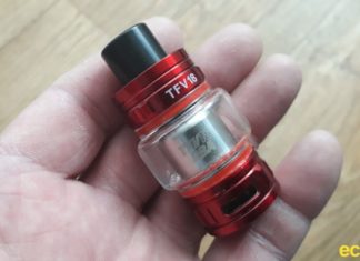 Smok TFV18 RBA inside the TFV18 tank