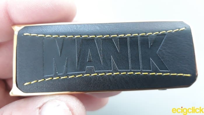 Logo emboss on leather