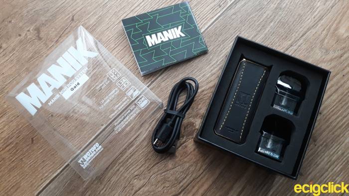 Wotofo Manik Mini pod kit unboxed