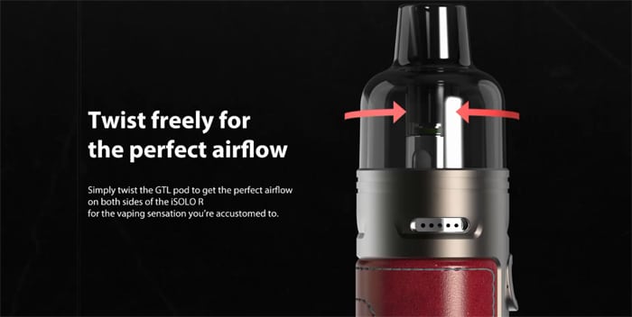 Eleaf iSolo-R airflow