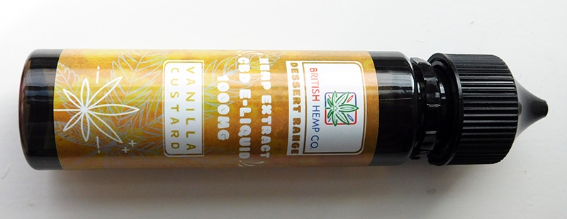 British Hemp Co CBD Eliquid Review vanilla custard