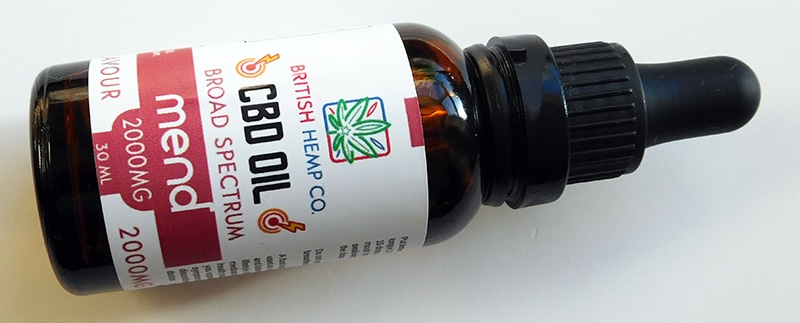 British Hemp Co cbd oil mend review