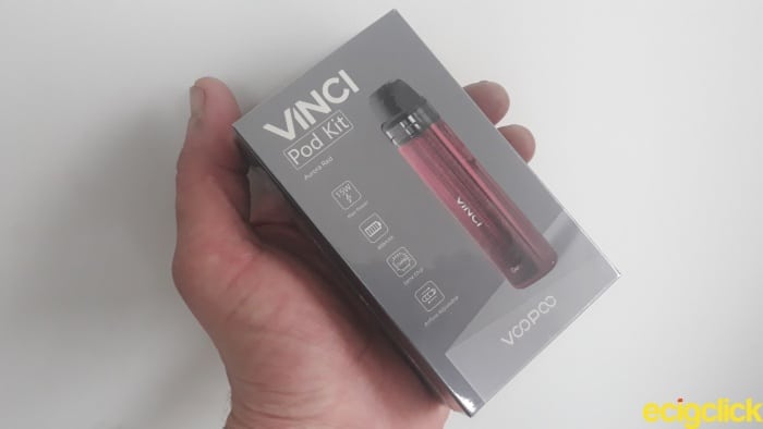 Voopoo Vinci pod kit boxed