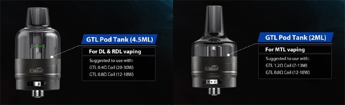 istick power 2 pod options