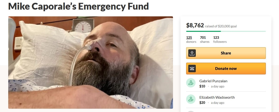 Mike Caporale’s Emergency Fund vapin truckers 24 hour fundraiser