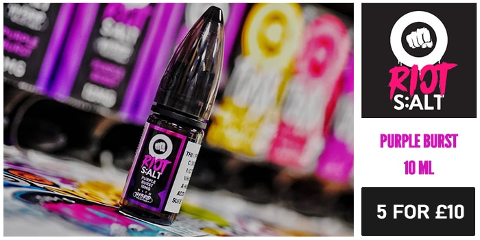 Riot Squad Purple Burst Hybrid Nic Salt E-liquid CHEAP