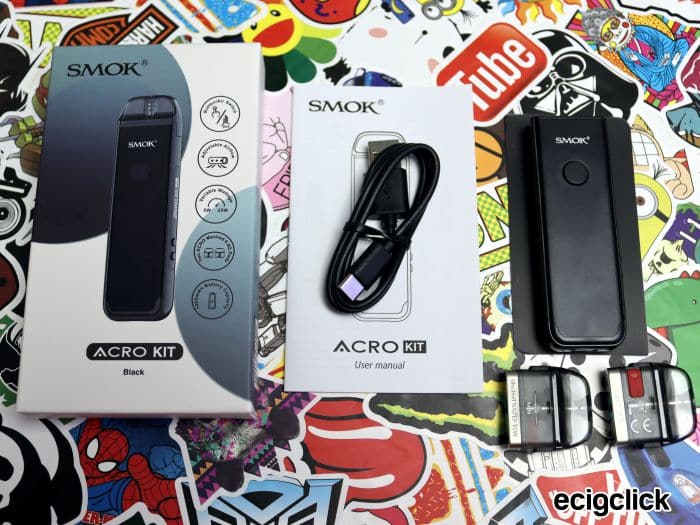 Unboxing the Smok Acro Pod Kit., Unboxing the Smok Acro Pod Kit. A slim  pod with 0.69'' screen, perfect combines draw-activation and button  triggering💨💨 More details:, By ElegoMall.com