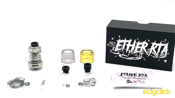 Suicide Mods Ether RTA Box Contents