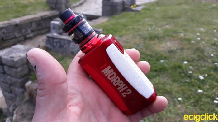 with Smok Morph 2 MOD hand check