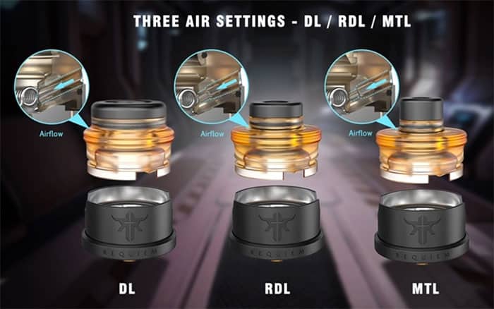 Airflow settings on Requiem RDA