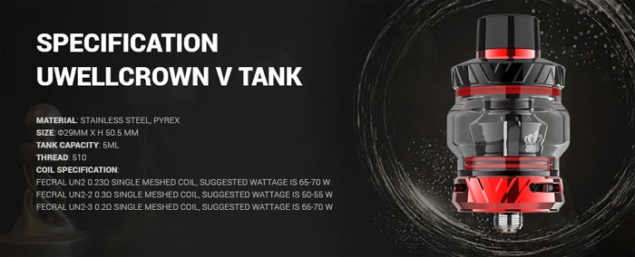 crown 5 tank specs kit
