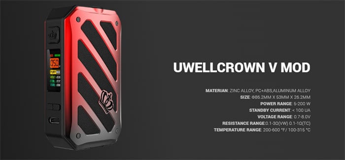 crown v mod specs