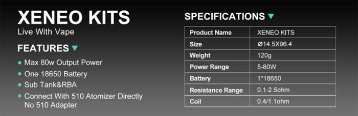 xeneo kit specs