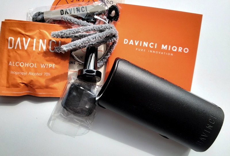 DaVinci MIQRO Vaporizer Review contents