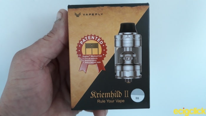 Vapefly Kriemhild II tank boxed