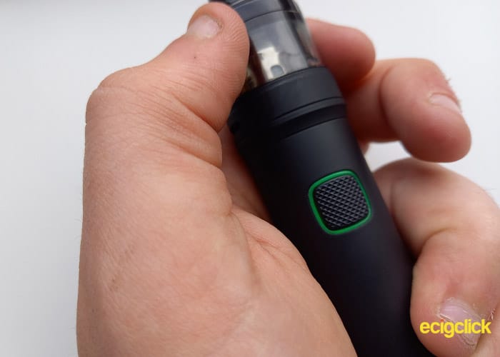 Vaporesso GTX Go 80 and Vaporesso GTX Go 40 led light indicator around the button