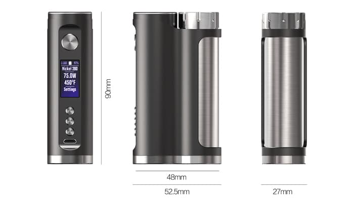 ThinkVape Craton DNA75C dimensions