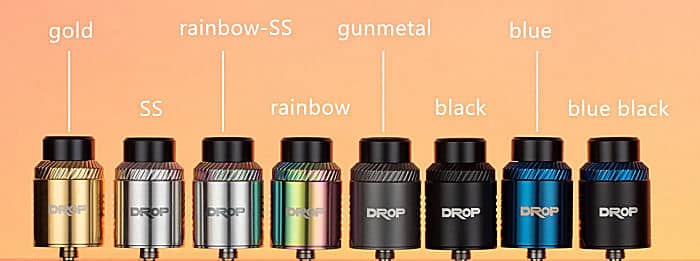 DigiFlavor Drop 1.5 RDA design colours