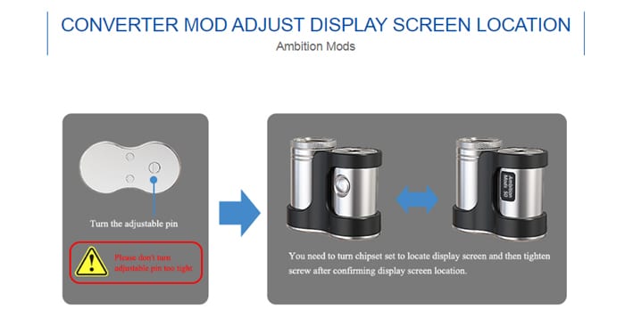 converter mod screen