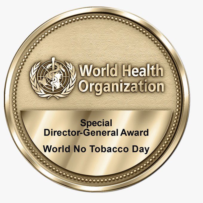 who india anti vaping award