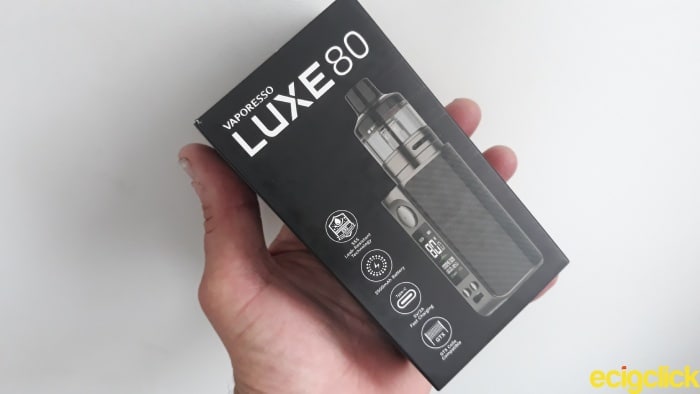 Vaporesso Luxe 80 Pod Kit boxed image