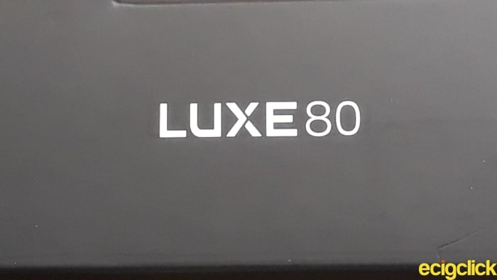 Vaporesso Luxe 80 Pod Kit side of the box image