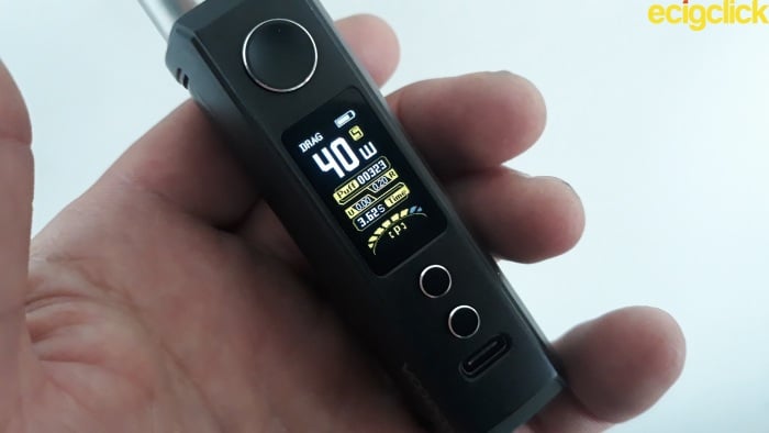 Voopoo Drag X Plus Pro edition in smart mode