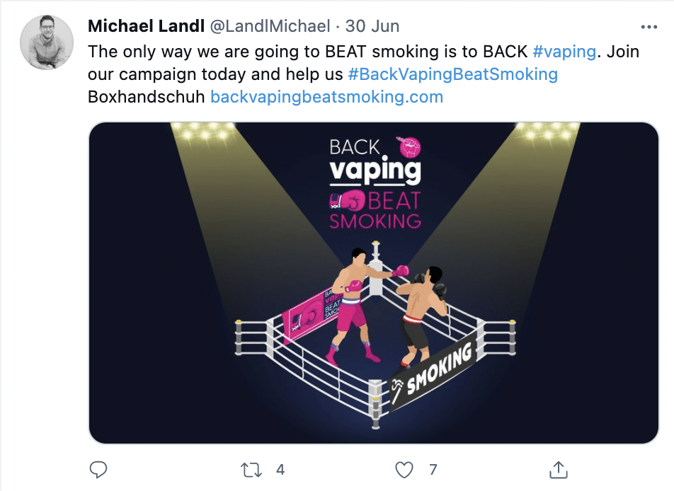 back vaping beat smoking wva campaign