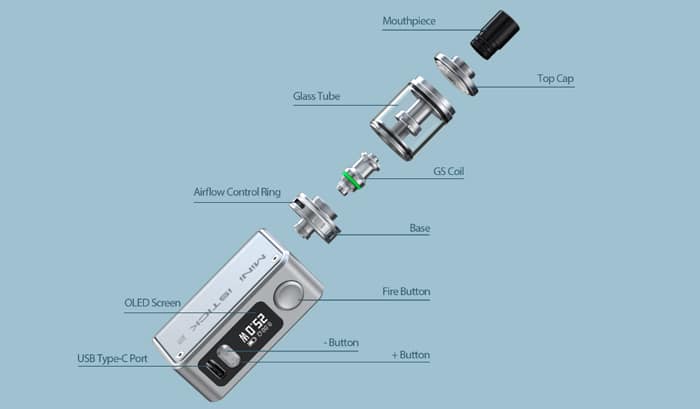 mini istick 2 components