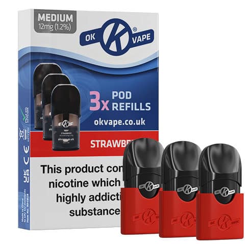 ok vape pod kit strawberry-pod-refills