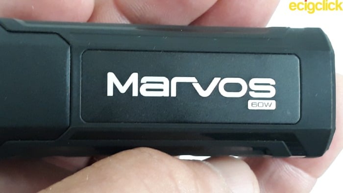 Freemax Marvos 60W Kit branding on side of battery/mod section